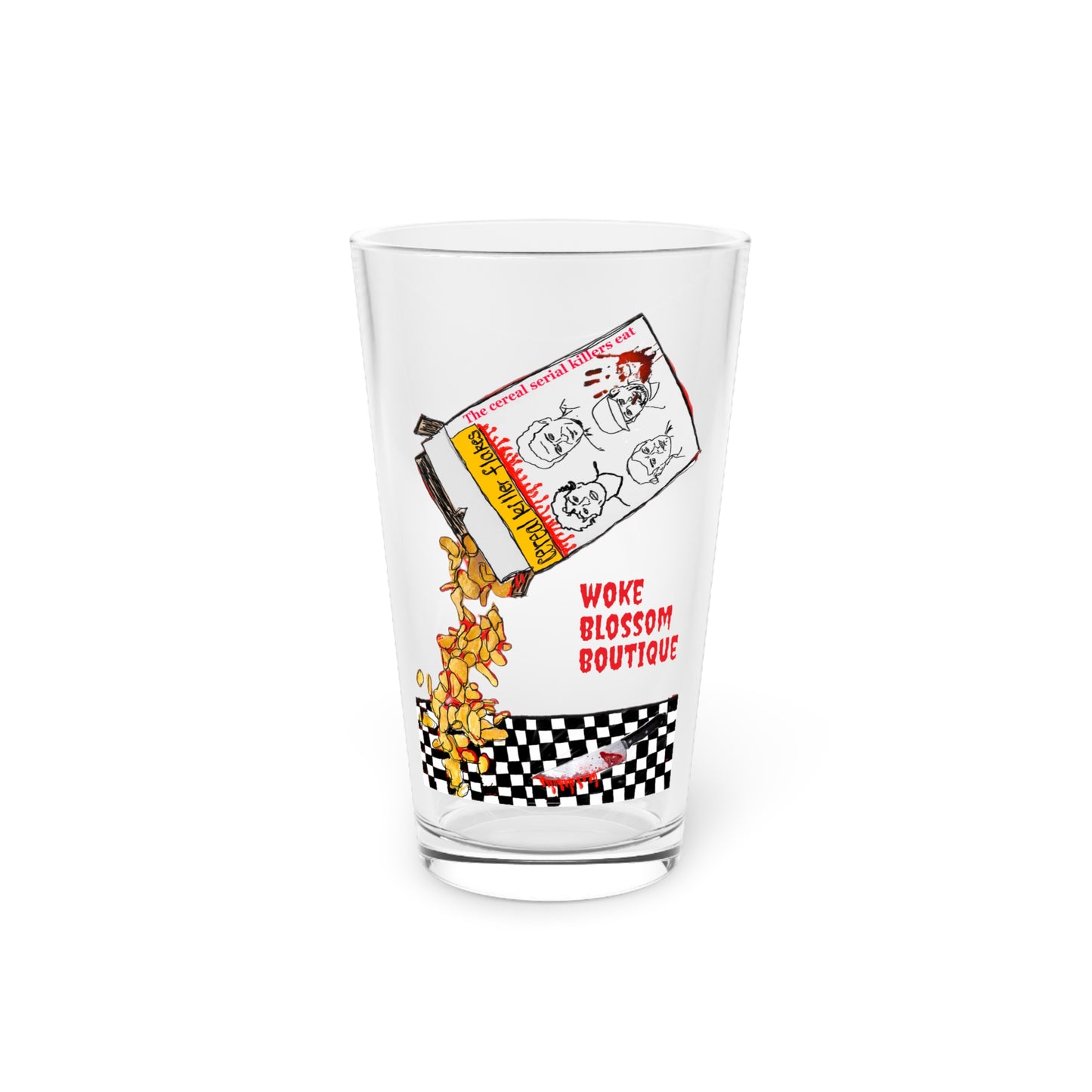 Serial Killer Flakes Glass