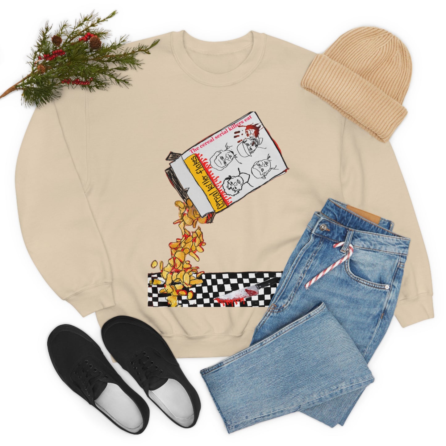 Serial Killer Flakes Crewneck