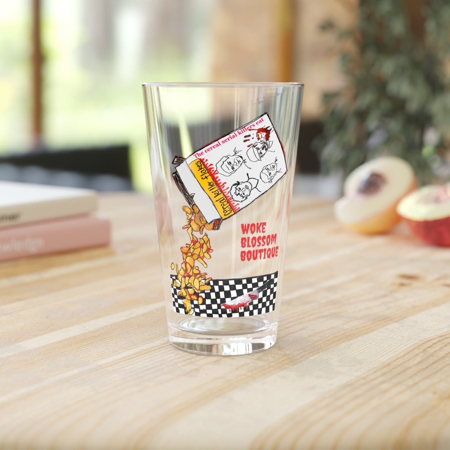 Serial Killer Flakes Glass