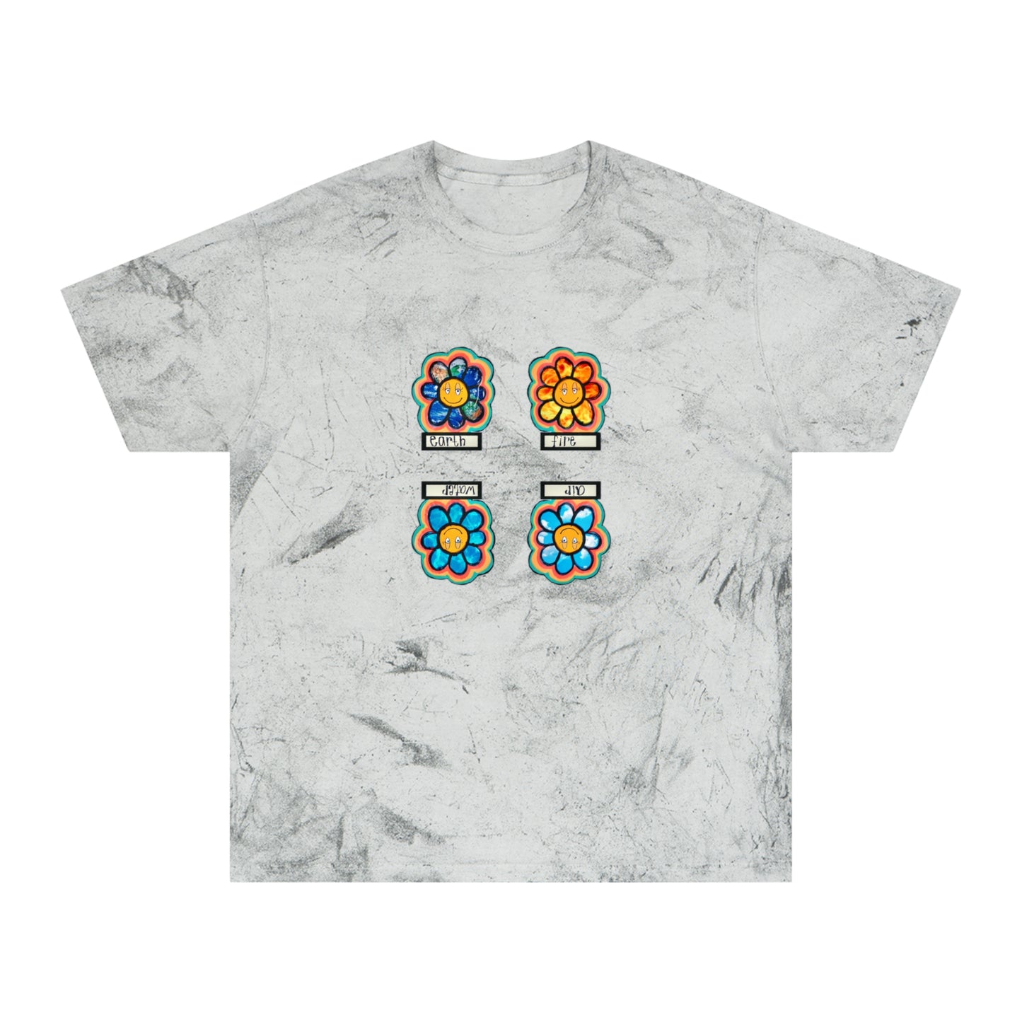 Elemental Flowers Tie-dyed Tee