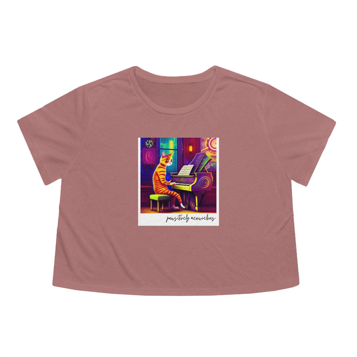 Pawsitively Meowvelous Crop Tee