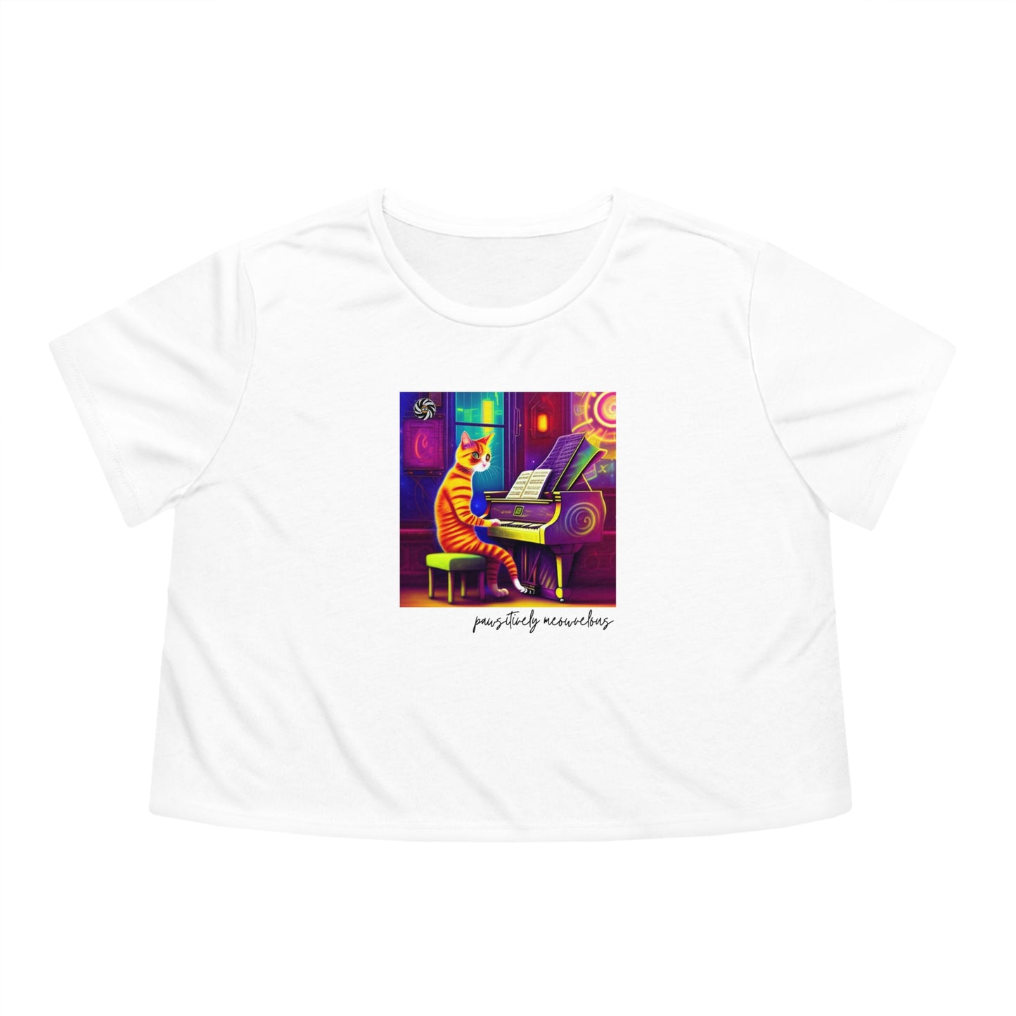 Pawsitively Meowvelous Crop Tee