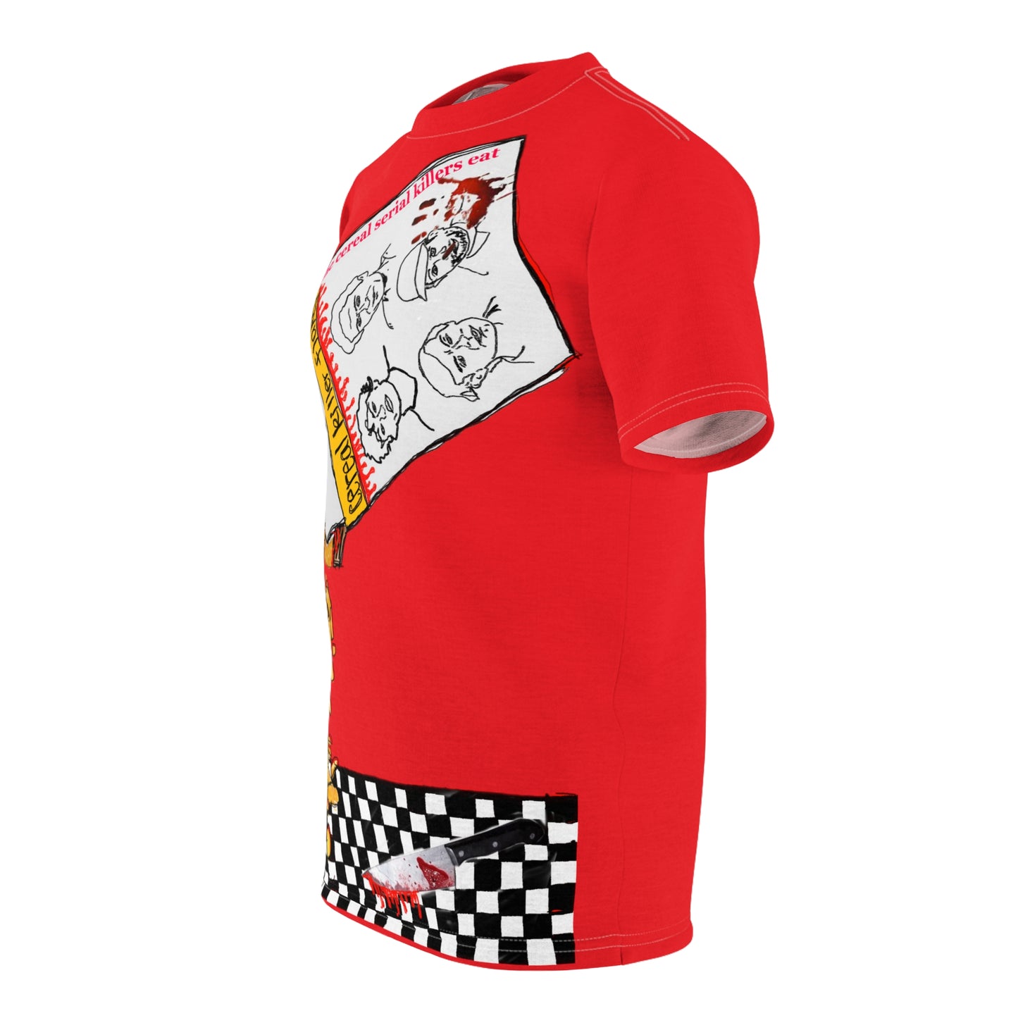 Serial Killer Flakes Full Print Red Tee
