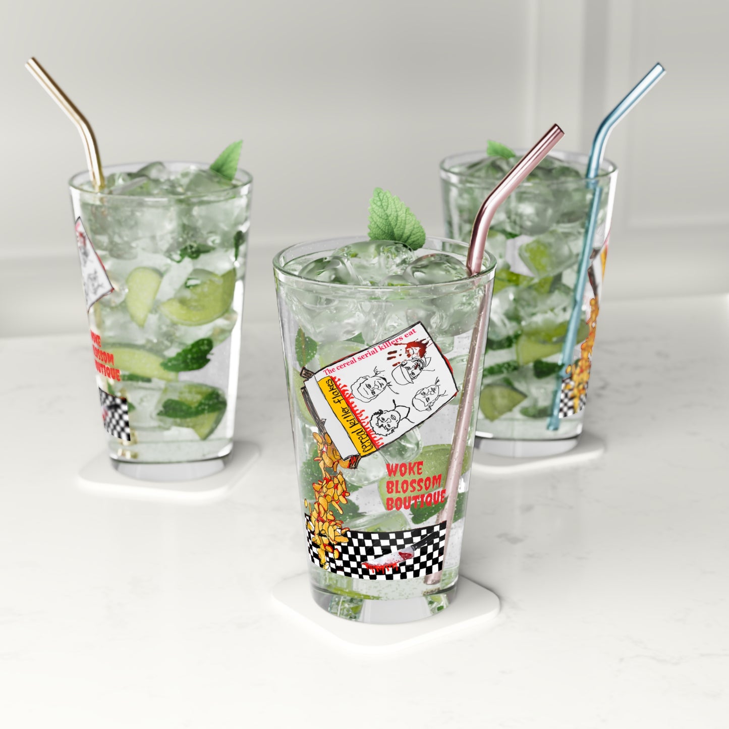 Serial Killer Flakes Glass